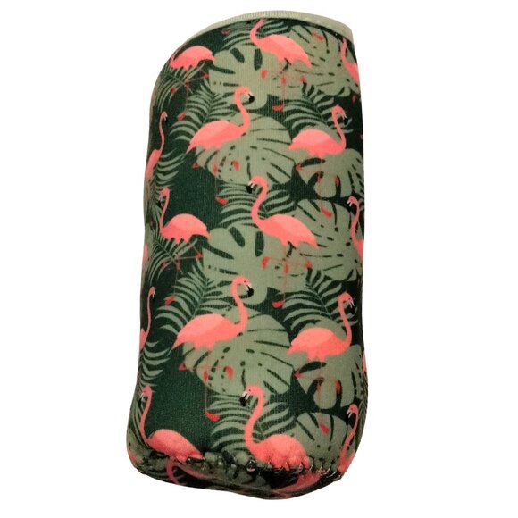 Insulated Flamingo Print Neoprene Bottle Holder - Picture 1 of 3